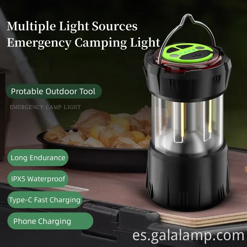 Ligera LED recargable ultra brillante para aventuras al aire libre